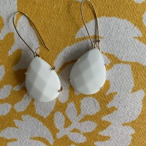 Kendra Scott White Drop Earrings